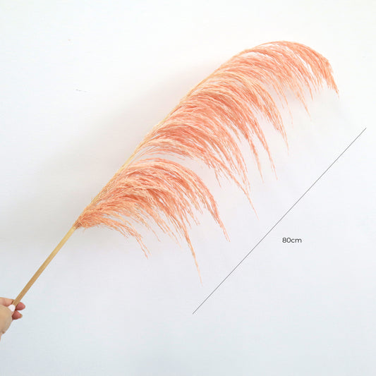 One Side Hanging Pampas Peach