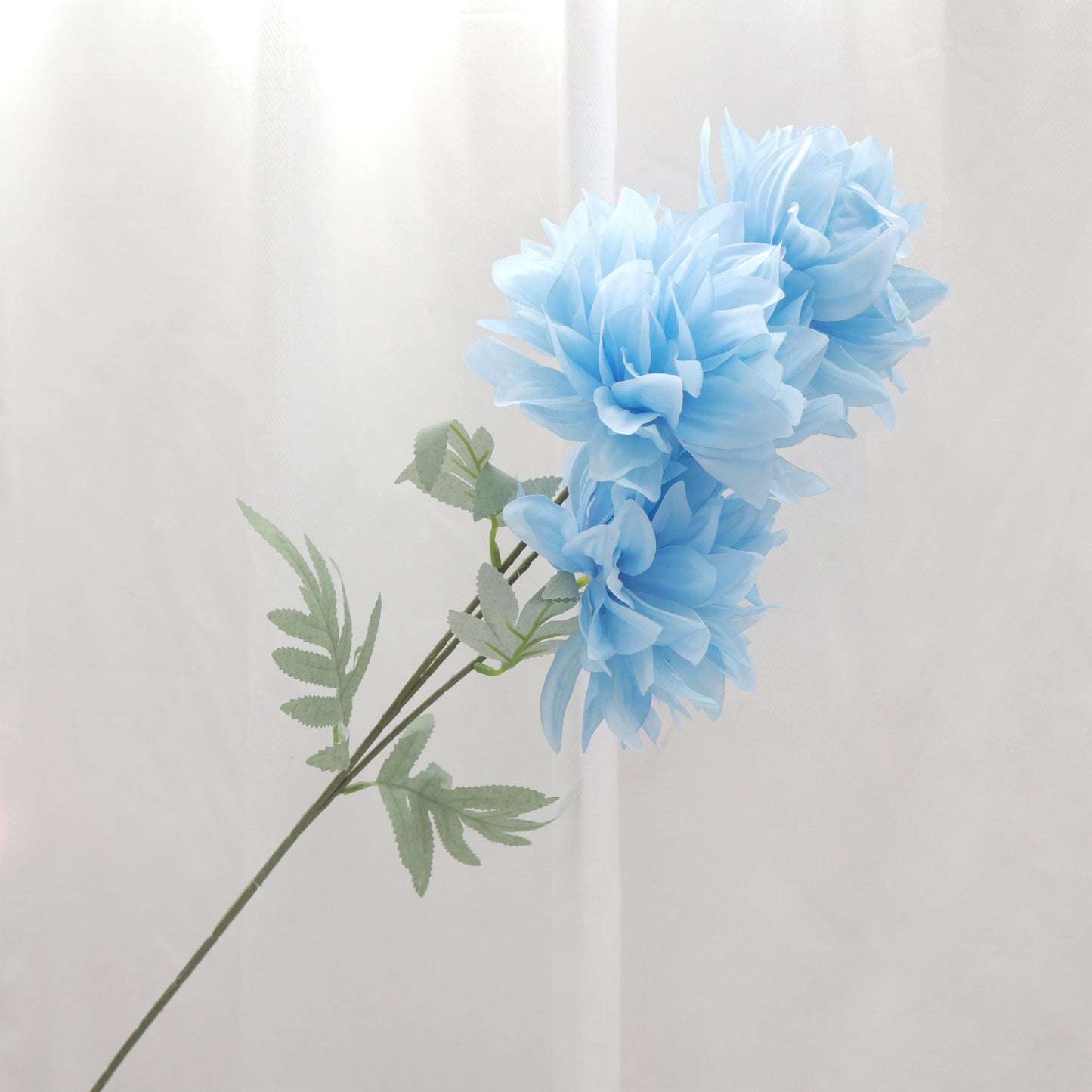 Artificial Silk Dahlia Blue (3 heads)