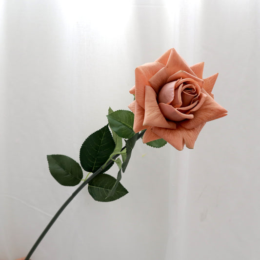 Artificial Real Touch Rose Caramel