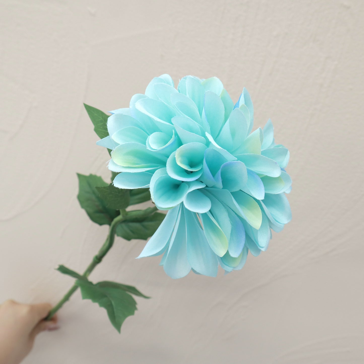 Artificial Silk Dahlia Turquoise