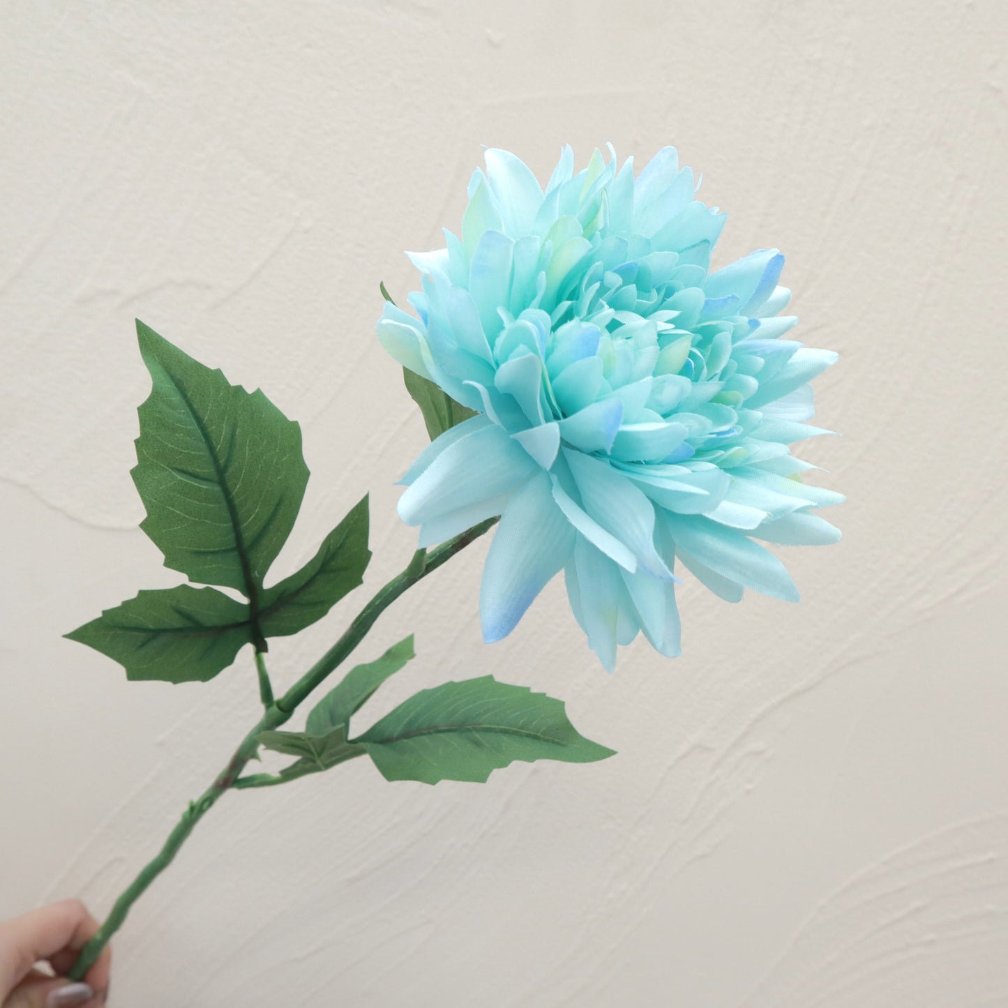 Artificial Silk Wild Dahlia Turquoise