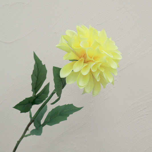 Artificial Silk Dahlia Yellow