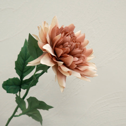 Artificial Silk Wild Dahlia Caramel