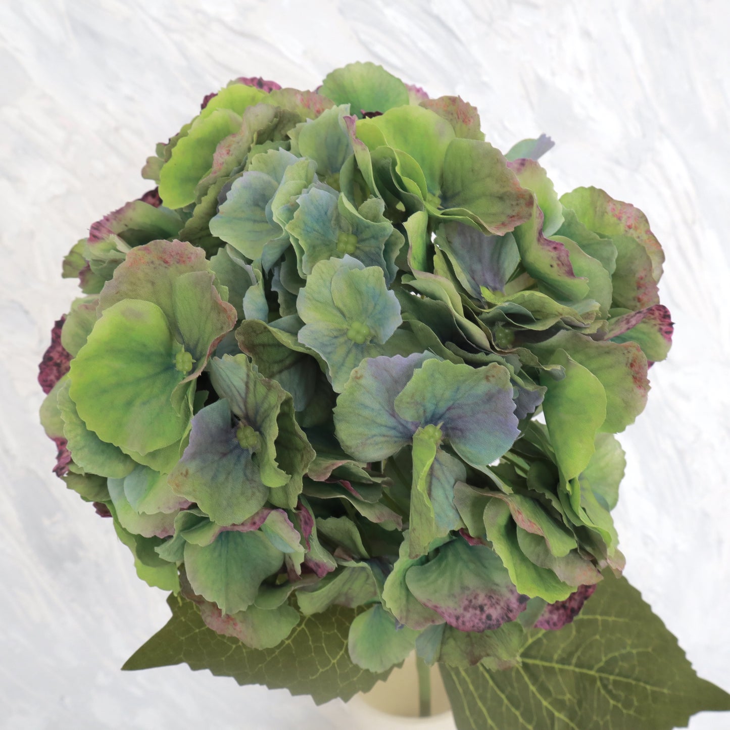 Silk Artificial Hydrangea Bigleaf Green