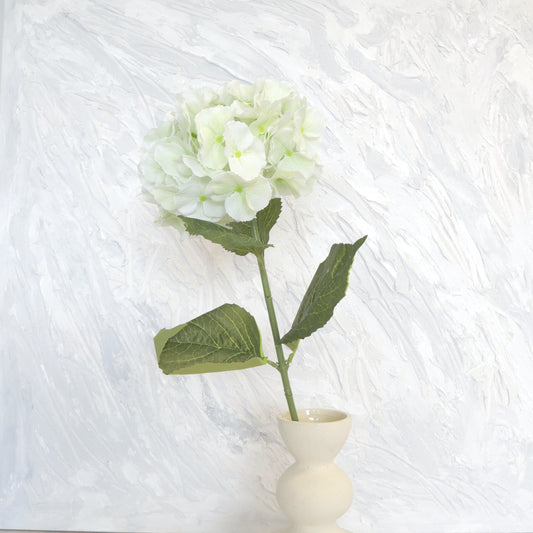 Silk Artificial Hydrangea Bigleaf White