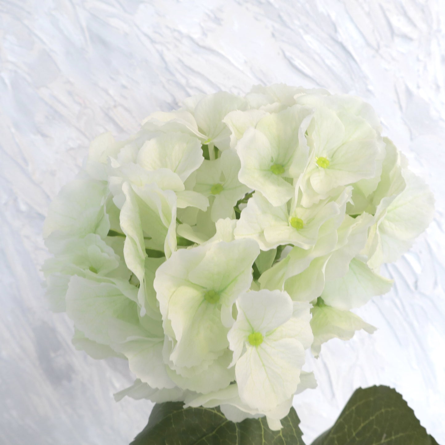 Silk Artificial Hydrangea Bigleaf White