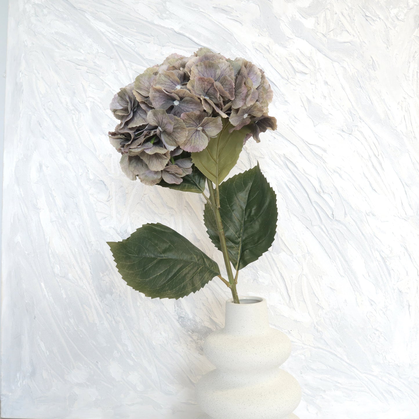 Silk Artificial Hydrangea Bigleaf Truffle