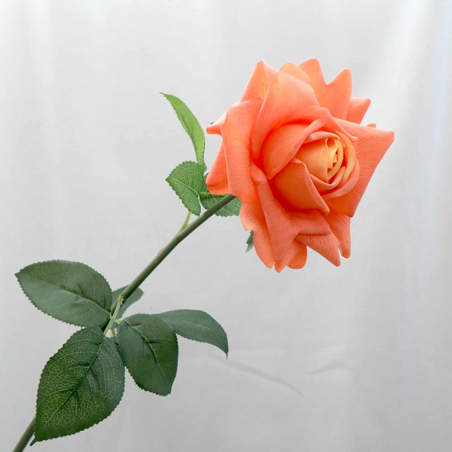 Artificial Real Touch Rose Orange