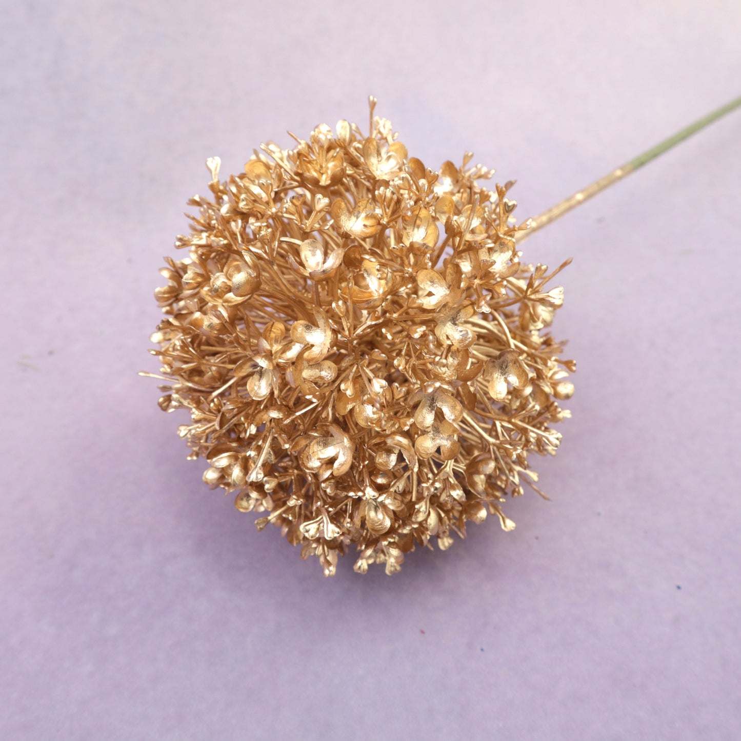 Artificial Gold Hydrangea Ball