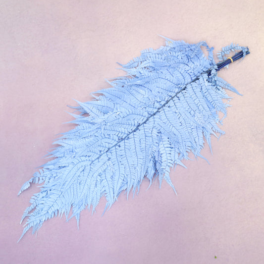 Leather Fern Large Blue