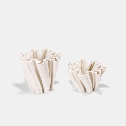 3D-Printed Wave Ceramic Vase